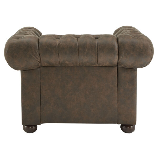 Arthur Brown Tufted Scroll Arm Chesterfield Chair, image 4